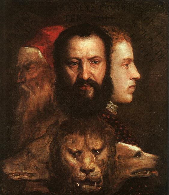  Titian Allegory of Time Governed by Prudence oil painting picture